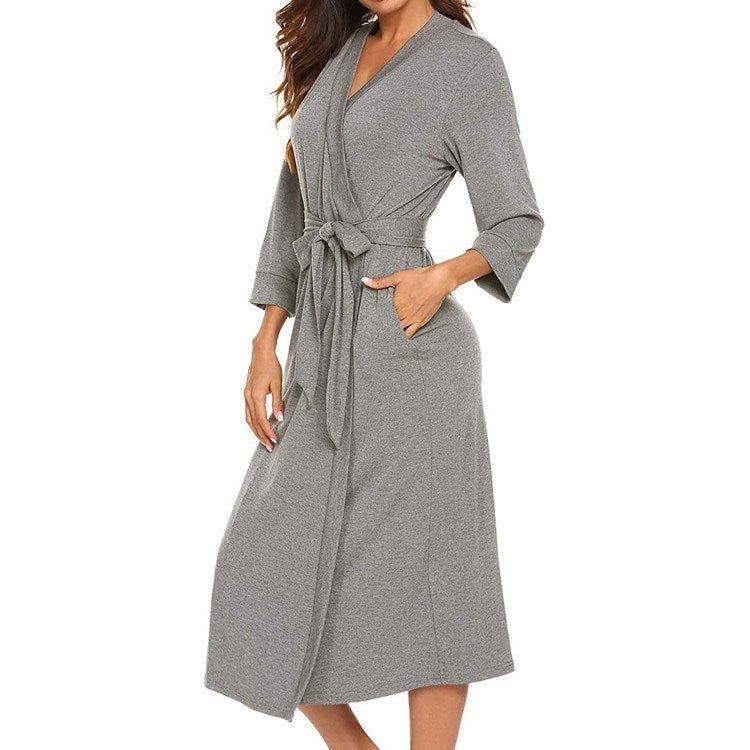 Bathrobe Silk Pajamas Nightwear Women Nightclothes - Jointcorp