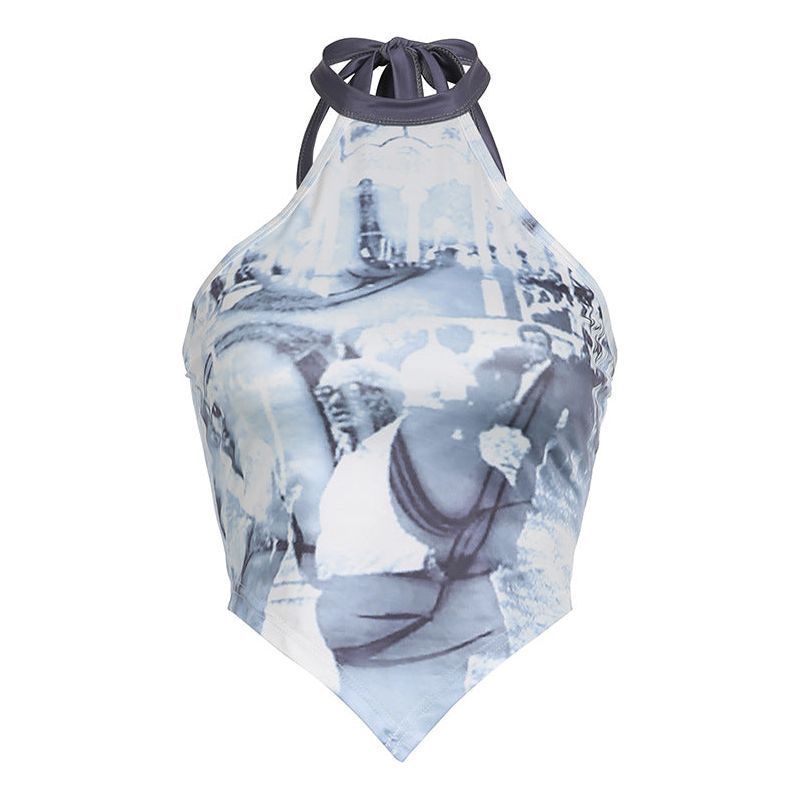 Summer Cool Printed Irregular Slim-fit Suspenders