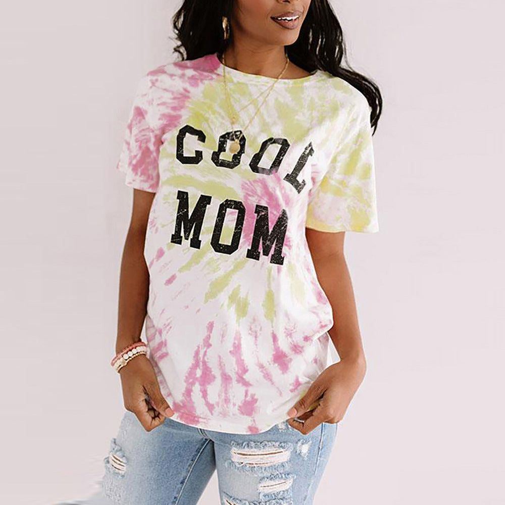 European And American Digital Printing Short-sleeved Women's Summer Loose T-shirt - Jointcorp