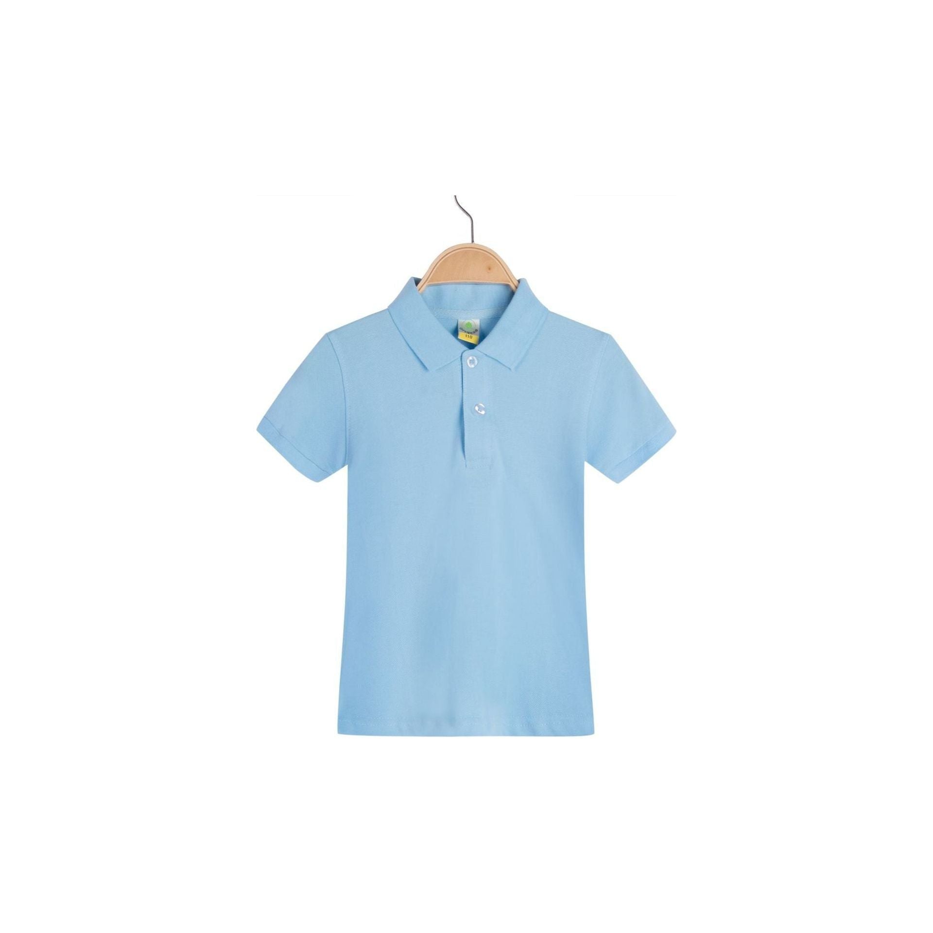 New Children's Clothing Lapel Short-sleeved Cotton Advertising Shirt T-shirt
