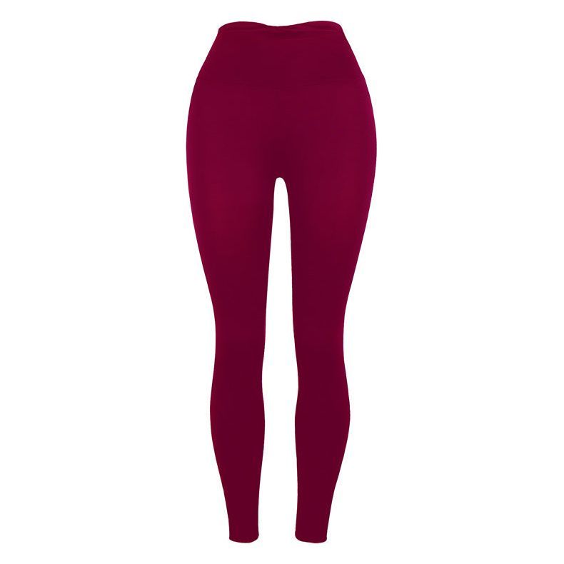 Slim-Fit Buttocks Solid Color Yoga Pants Leggings - Jointcorp