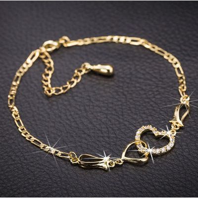 Fashion Double Heart Bracelet Women's Jewelry - Jointcorp