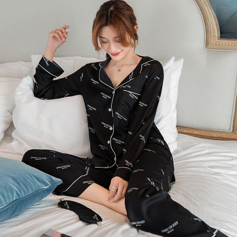 Silk pajamas women snow silk satin loose - Jointcorp