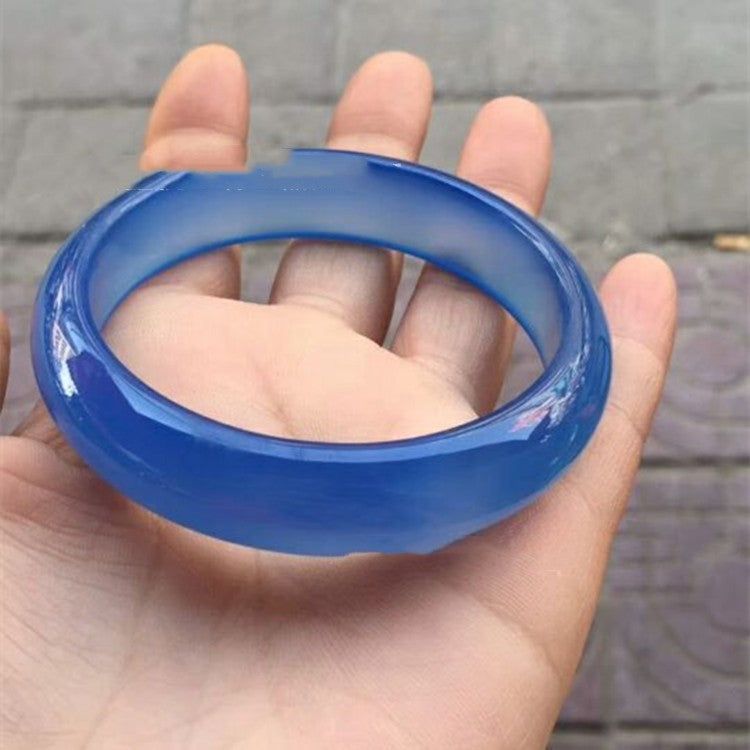 Ice-like Blue Chalcedony Bracelet Jade Delicate And Transparent - Jointcorp