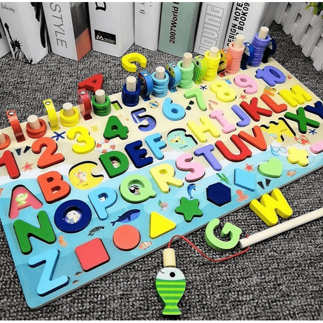 Children 3D Alphabet Number Puzzle Baby Colorful Geometric Digital Letter Educational Toy