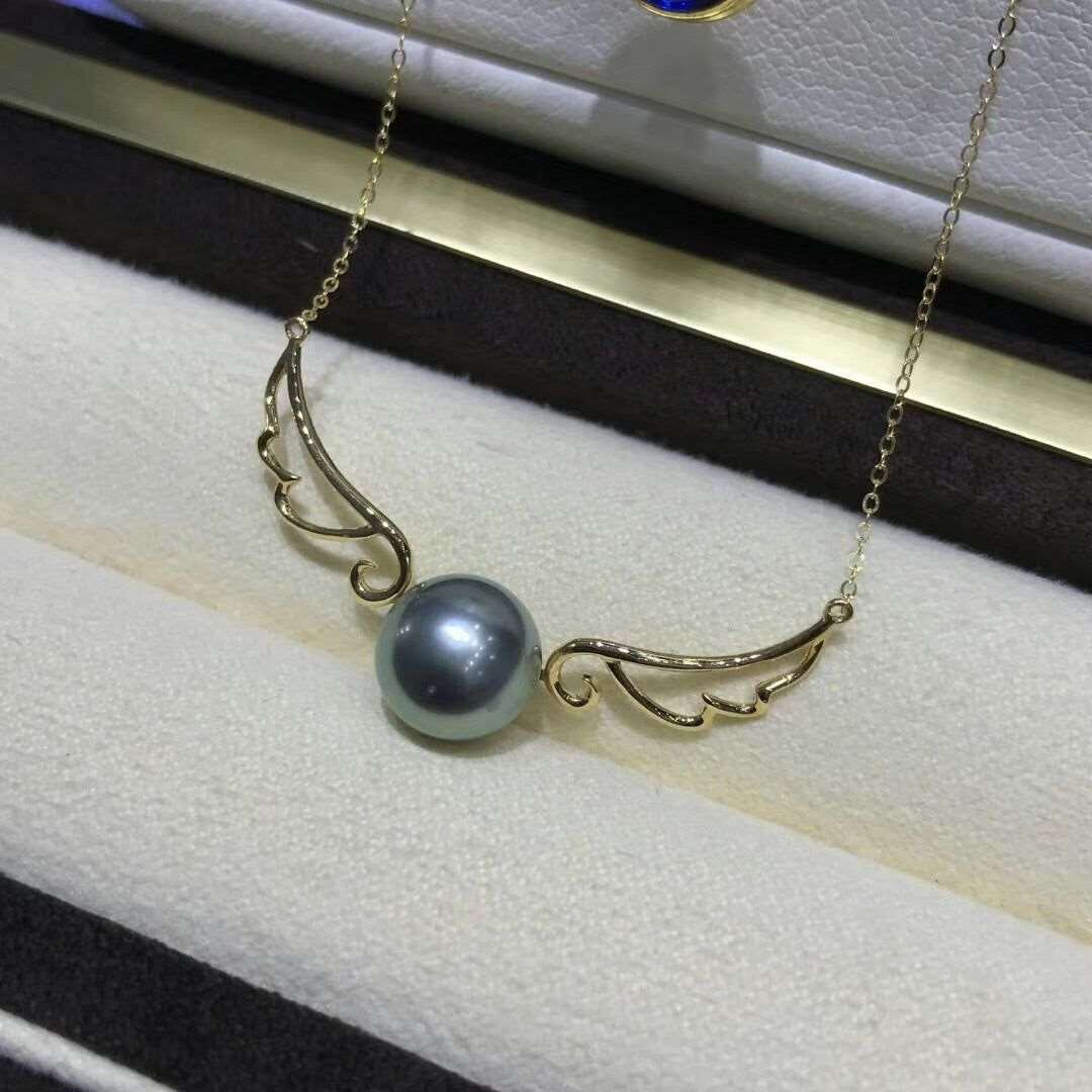 18k Gold Pendant Holder DIY Angel Wings Jewelry Accessories - Jointcorp