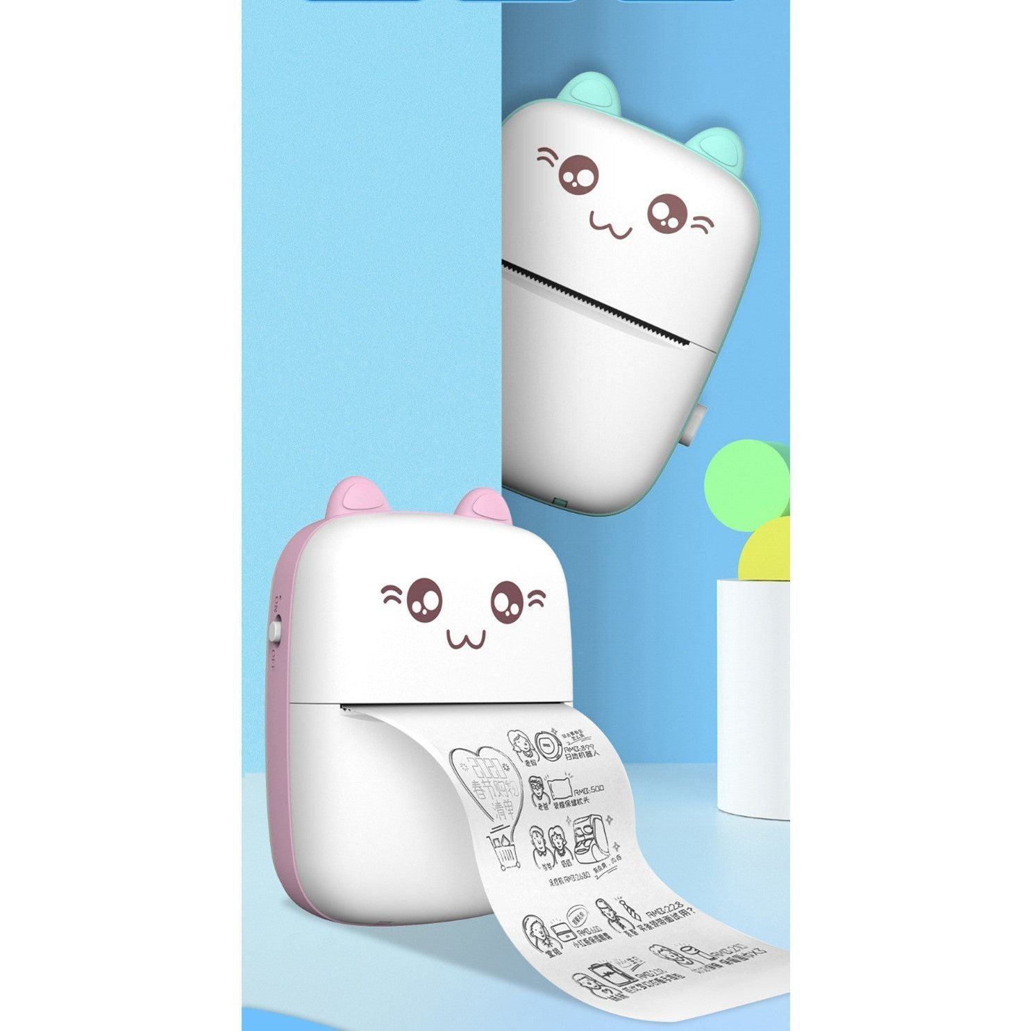 Mini Printer Portable Mini Bluetooth WiFi New Wrong Printer Mobile Phone Photo Title Note Hot Print Pocket Student Error Label Printer
