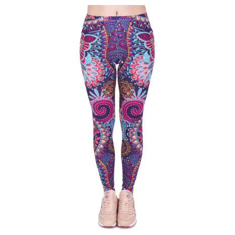 Printed thin pencil feet pants stretch big ladies yoga pants leggings - Jointcorp