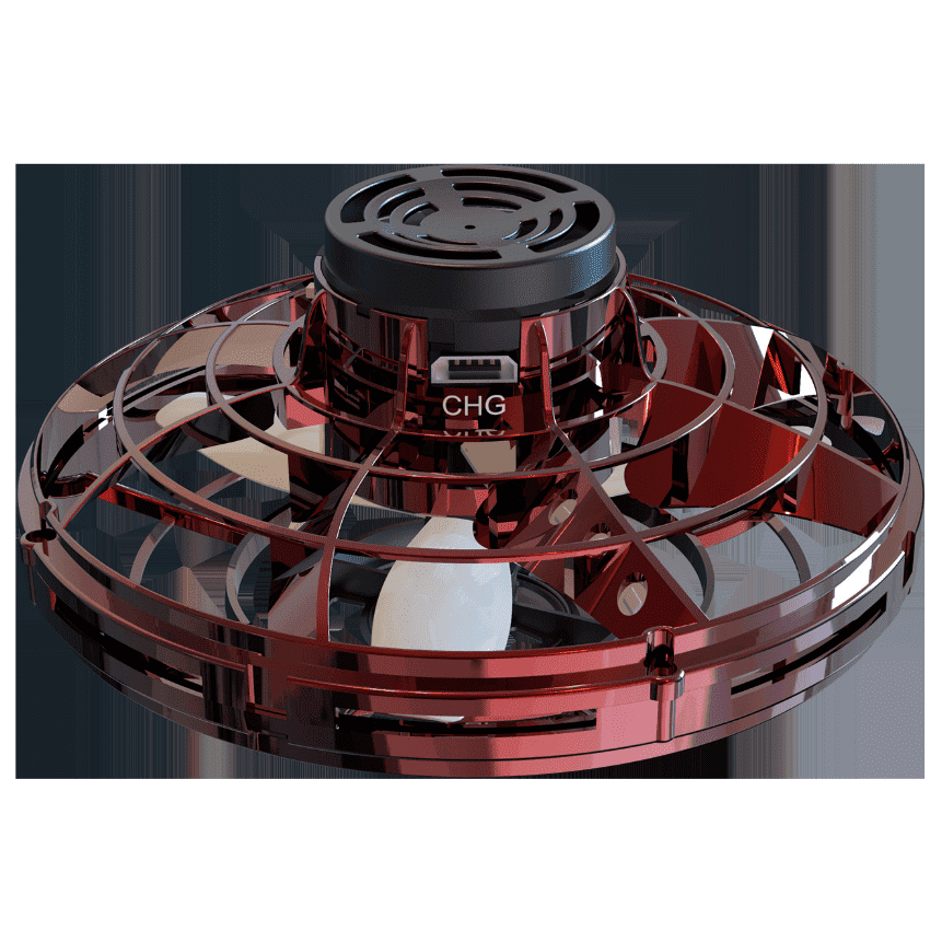 Mini Fingertip Gyro Interactive Decompression Toy Drone LED UFO Type Flying Helicopter Spinner Toy Kids