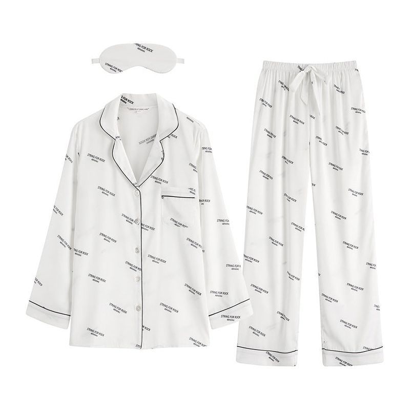 Silk pajamas women snow silk satin loose - Jointcorp