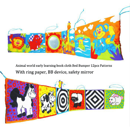 Baby Toys Baby Cloth Book Knowledge Around Double Color Colorful Bed Bumper