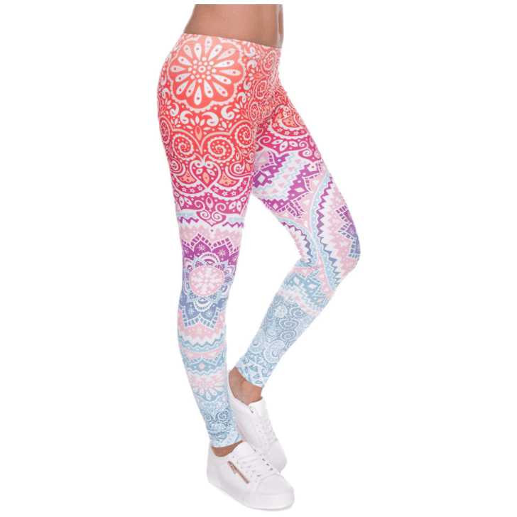 Printed thin pencil feet pants stretch big ladies yoga pants leggings - Jointcorp