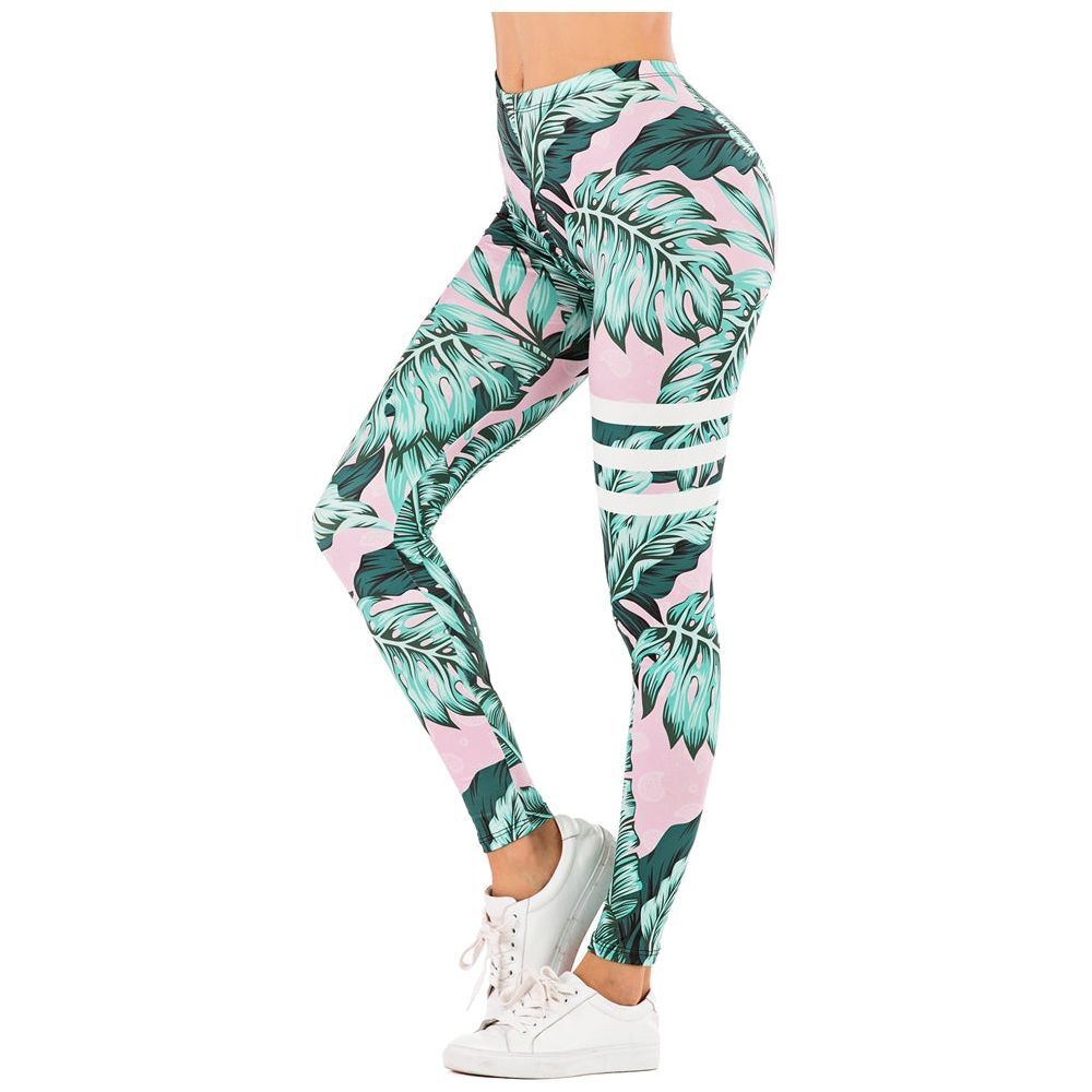Printed yoga pants outdoor sports leggings - Jointcorp