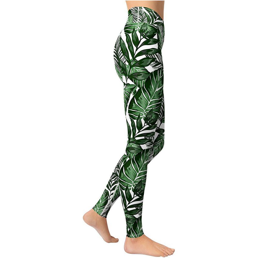 Plus Size Printed Sports Leggings Yoga Pants - Jointcorp