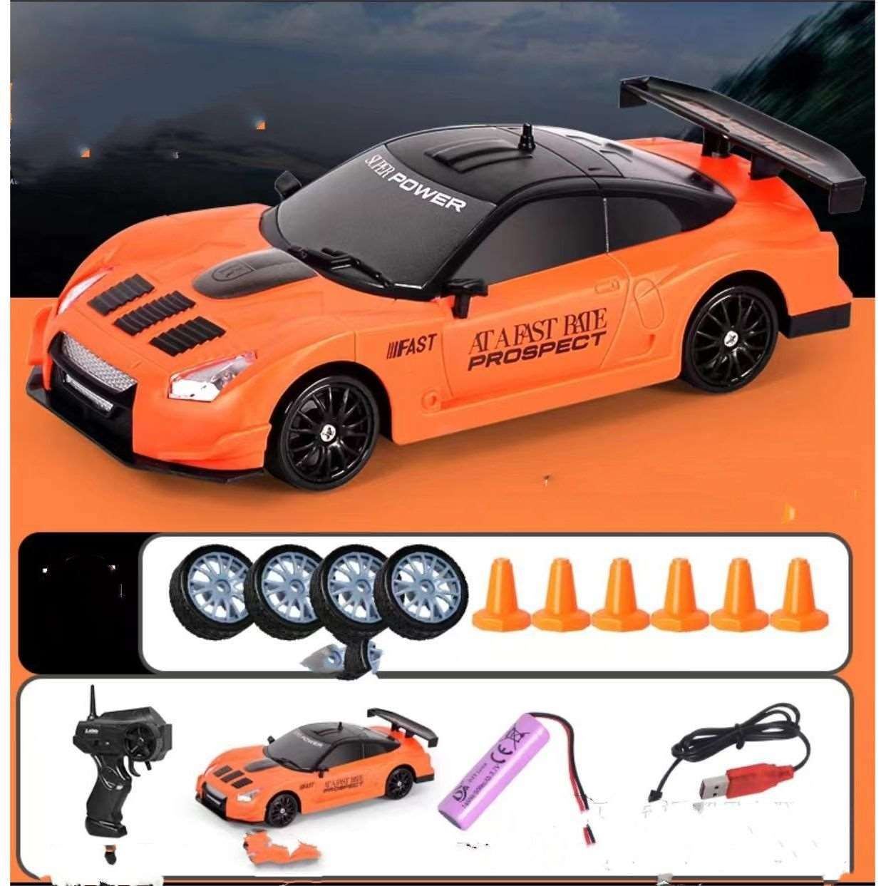 2.4G Drift Rc Car 4WD RC Drift Car Toy Remote Control GTR Model AE86 Vehicle Car RC Racing Car Toy For Children Christmas Gifts