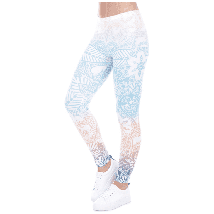 Printed thin pencil feet pants stretch big ladies yoga pants leggings - Jointcorp