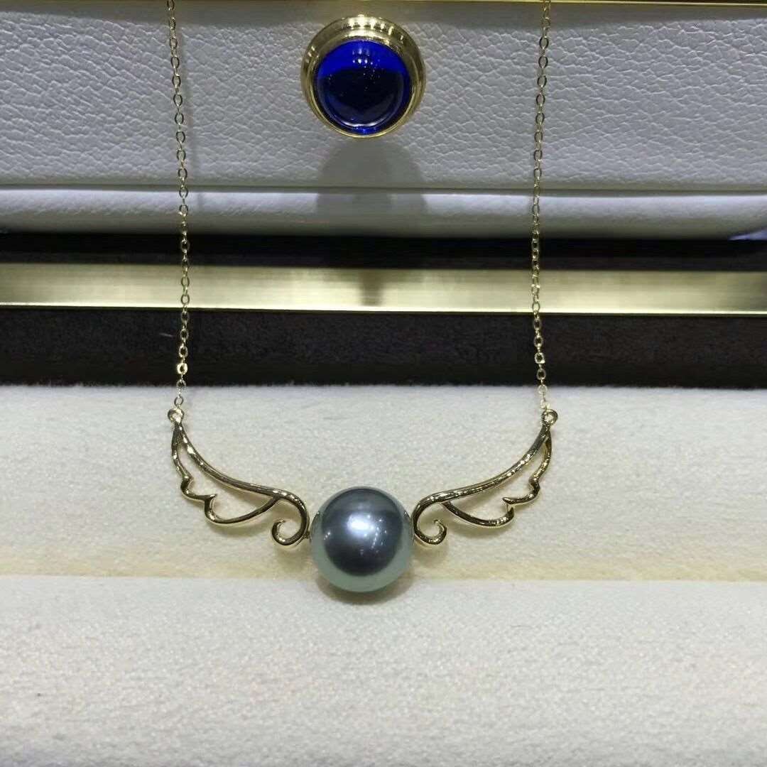 18k Gold Pendant Holder DIY Angel Wings Jewelry Accessories - Jointcorp