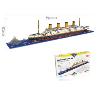 Puzzle building blocks Titanic