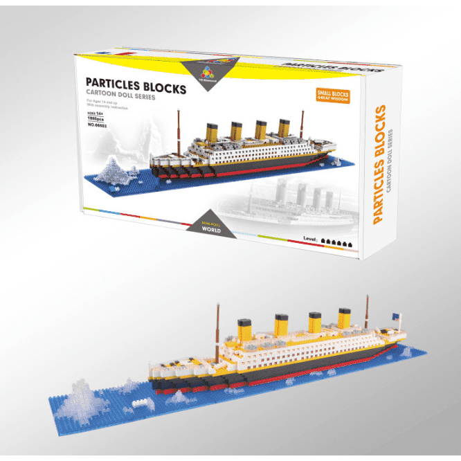 Puzzle building blocks Titanic