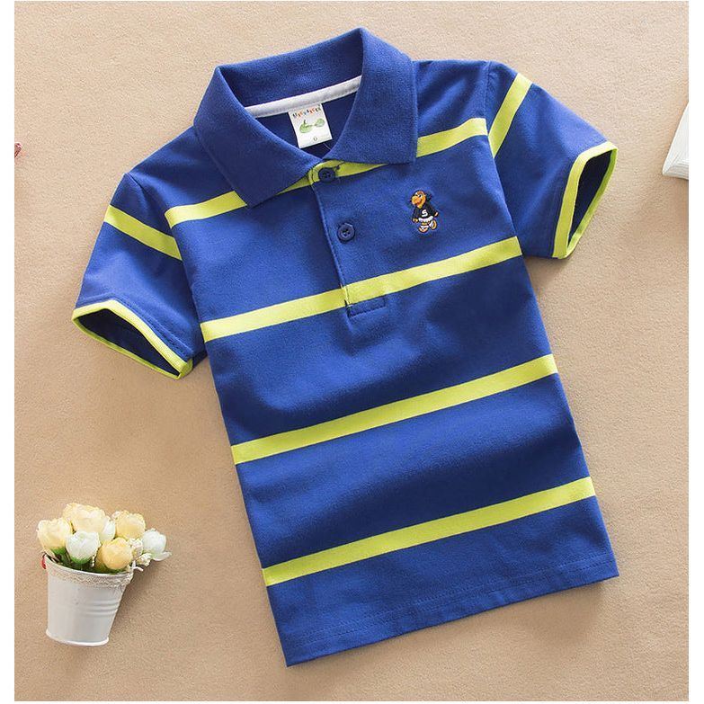 College Style Boys Polo Short Seeve T-shirt