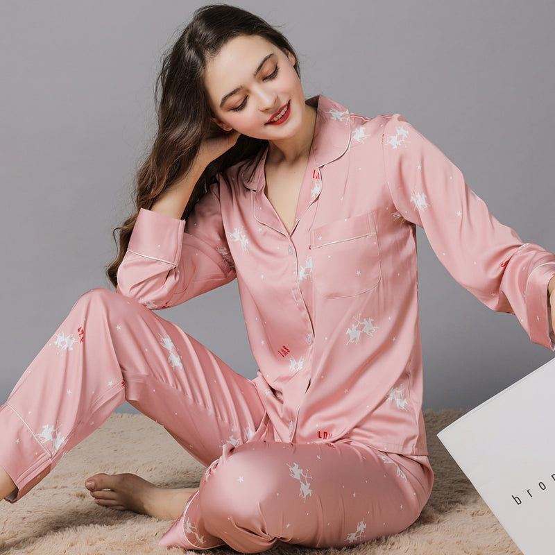 Women's silk pajamas
