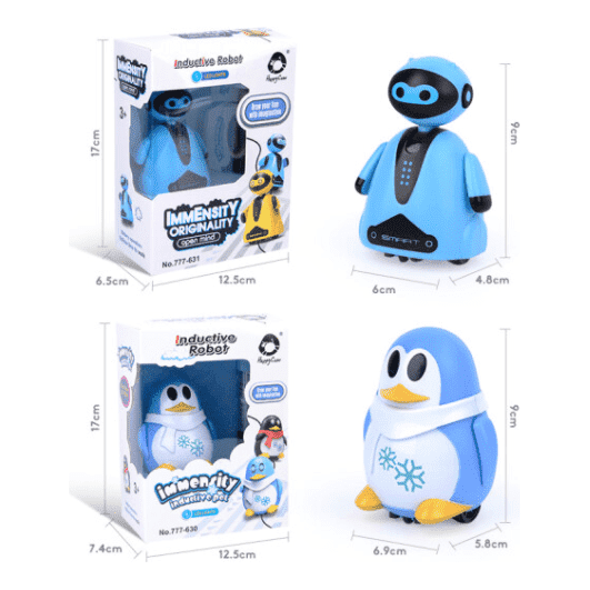 Drawn Line Magic Pet Toy Robot Pen Inductive Animal Follow Black Track Auto Run