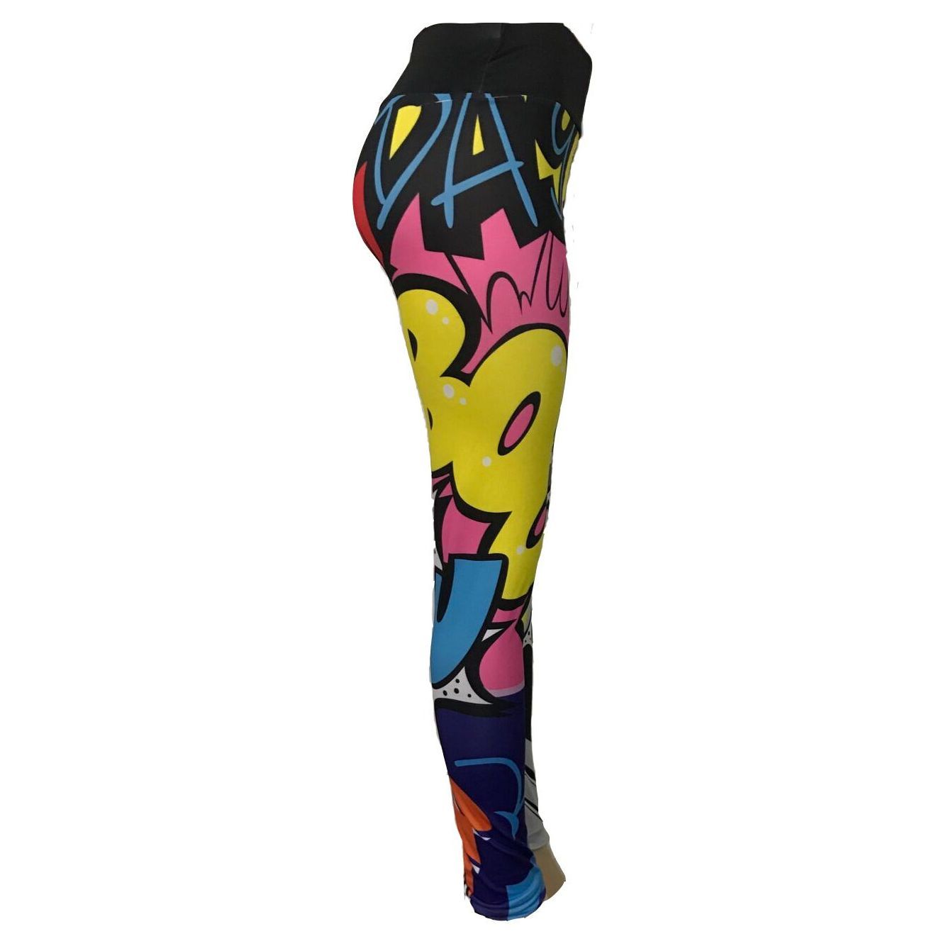 Cartoon pattern 3D printing dag personality high waist yoga pants sports leggings - Jointcorp