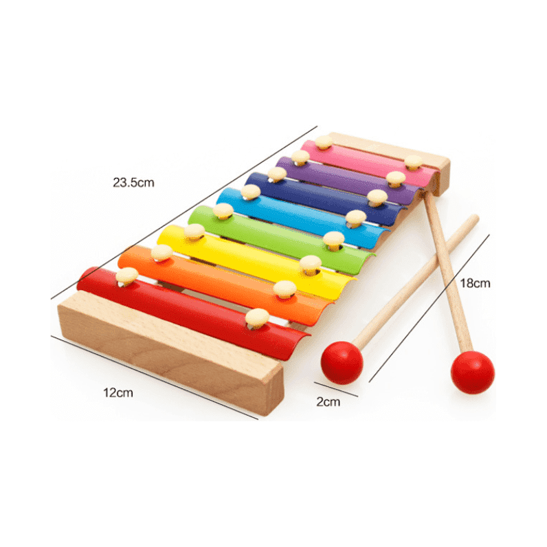 Early childhood music toys wooden music piano hand knock knock Muyinqin