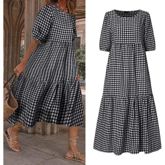 Summer Dress Women Casual Short Sleeve Dresses Pink - Jointcorp