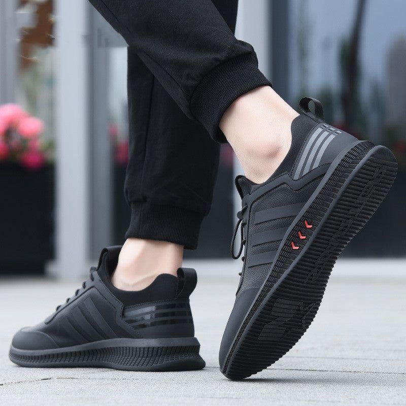 Black Men's Casual Sports All-Match Breathable Shoes