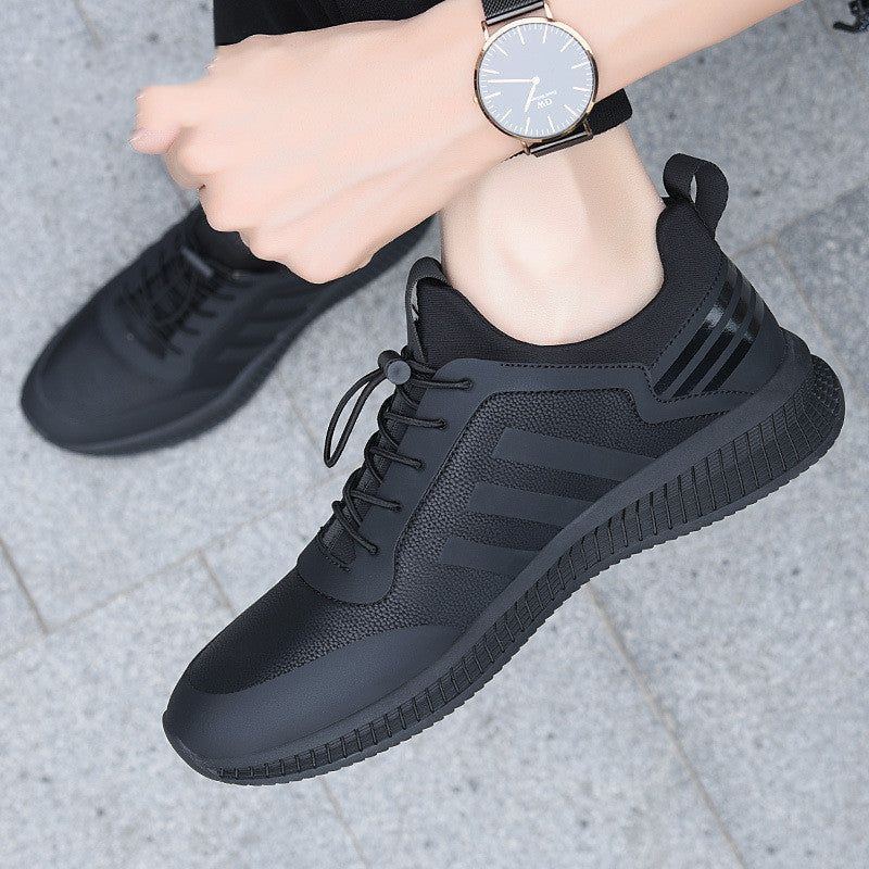 Black Men's Casual Sports All-Match Breathable Shoes