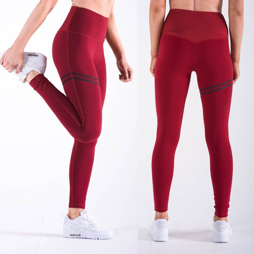 High Waist Yoga Pants Casual Sports High Waist Leggings Solid Color Models - Jointcorp