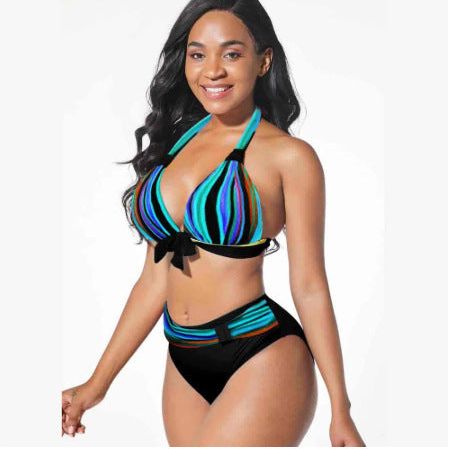 Digital Printed Swimsuit Split Bikini Swimsuit
