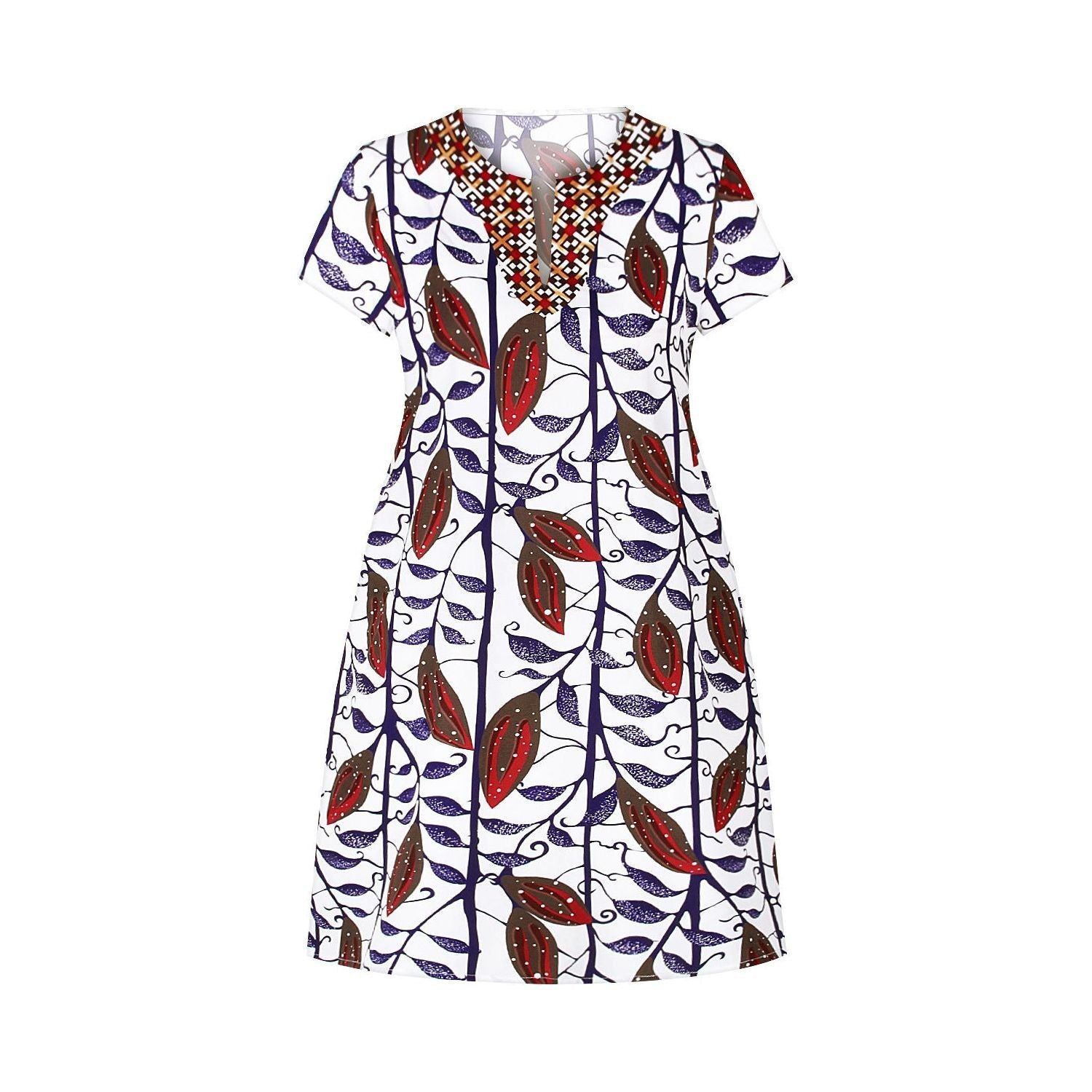 Digital Printed Casual One-piece Midi Skirt - Jointcorp