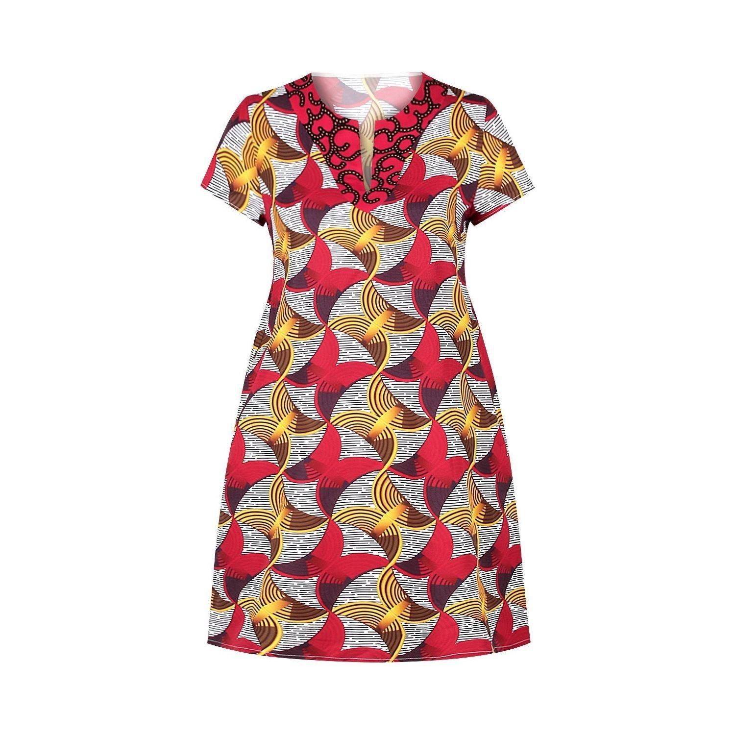 Digital Printed Casual One-piece Midi Skirt - Jointcorp