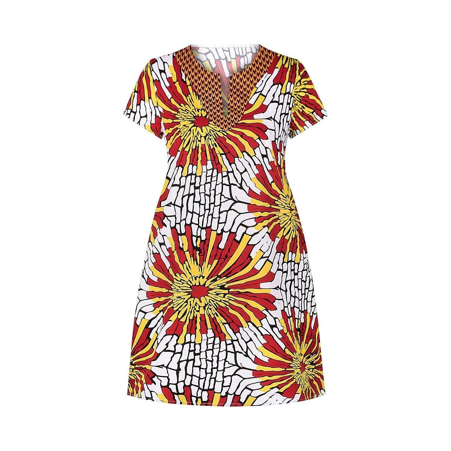 Digital Printed Casual One-piece Midi Skirt - Jointcorp