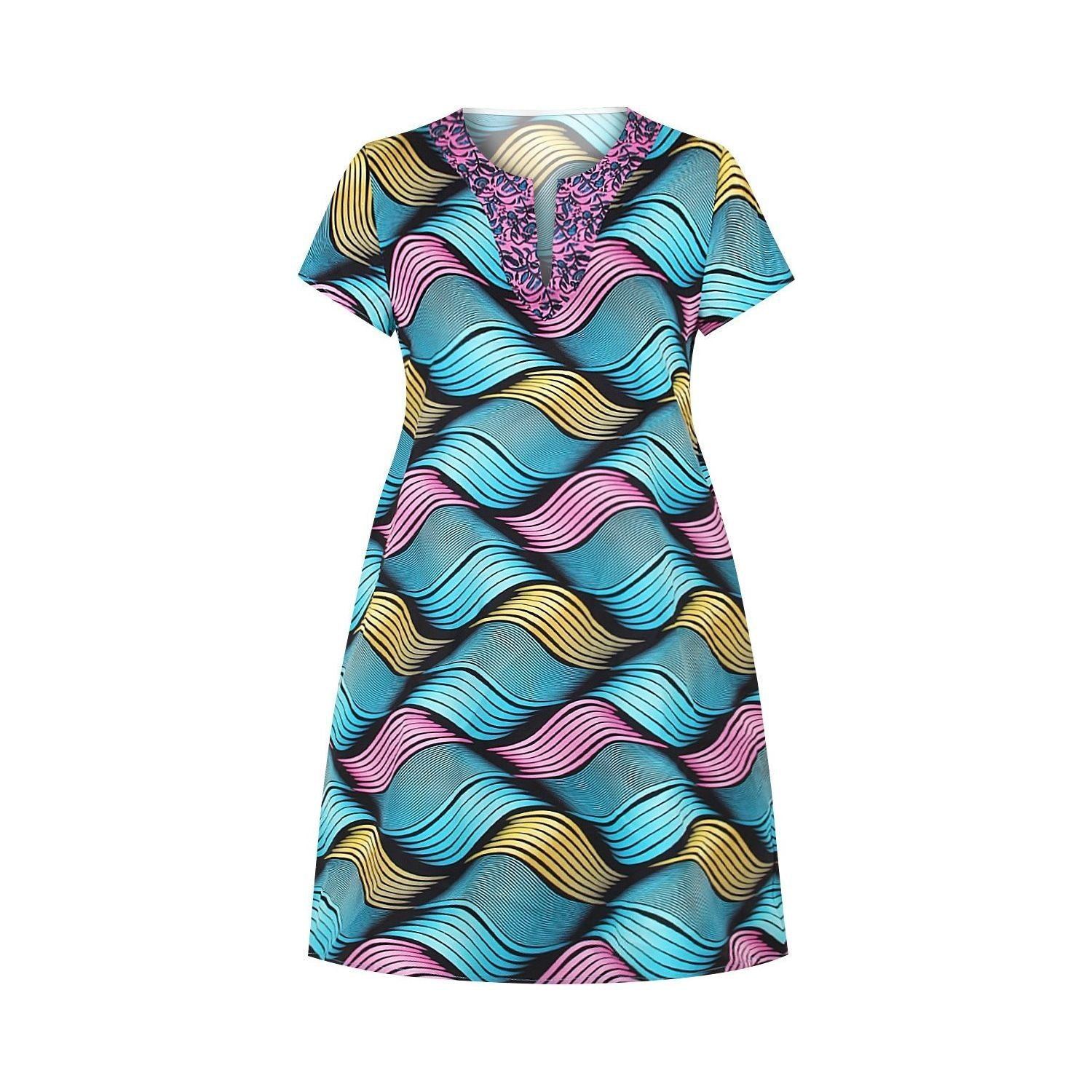 Digital Printed Casual One-piece Midi Skirt - Jointcorp