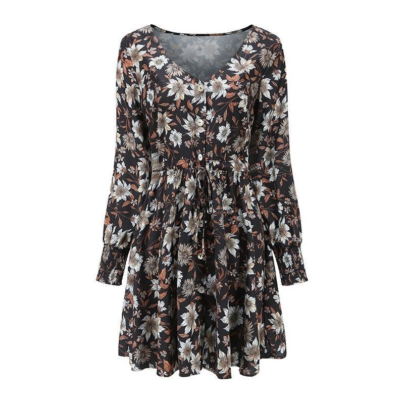 Women Floral Boho Party Dress Sexy Ladies Clothes Dresses - Jointcorp