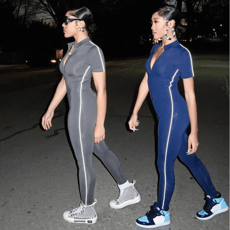 New Sexy Solid Short Sleeve Hip Lifting Yoga Jumpsuit In Spring And Summer