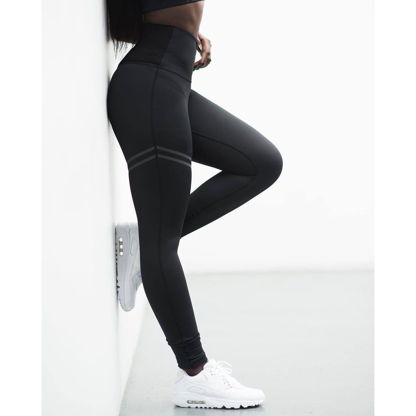 High Waist Yoga Pants Casual Sports High Waist Leggings Solid Color Models - Jointcorp