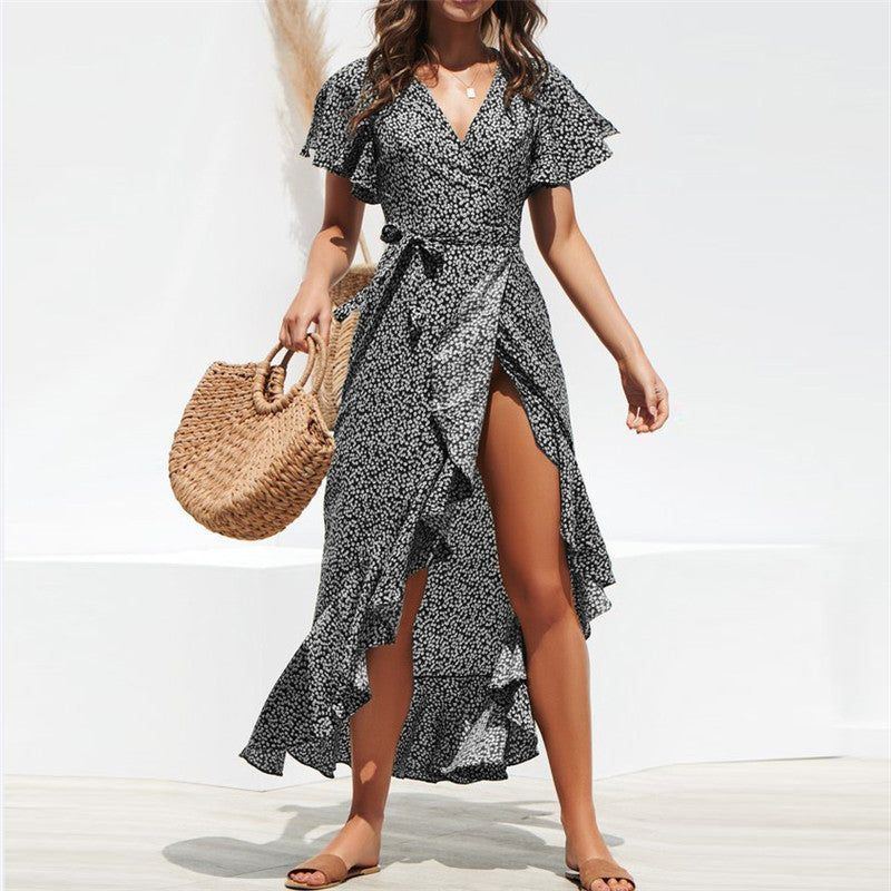 Printed Chiffon Dress Women Long Dresses - Jointcorp