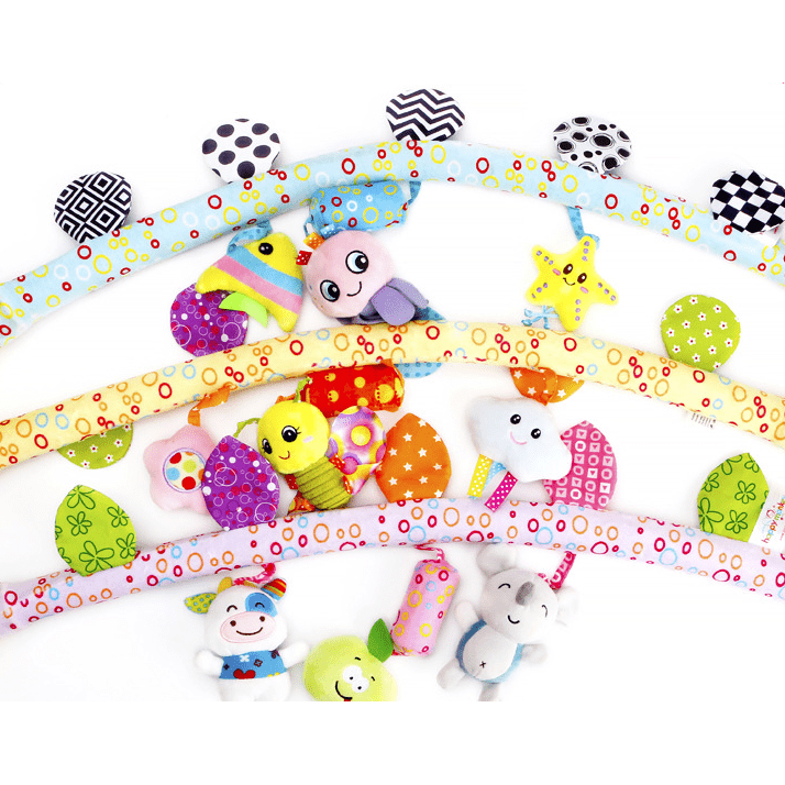 Baby Musical Mobile Toys for Bed Stroller Plush Baby Rattles Toys for Baby Toys 0-12 Months Infant