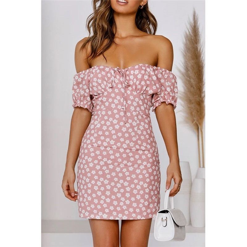 Cute Vestidos Print Ladies bodycon Boho Women Dresses Party - Jointcorp