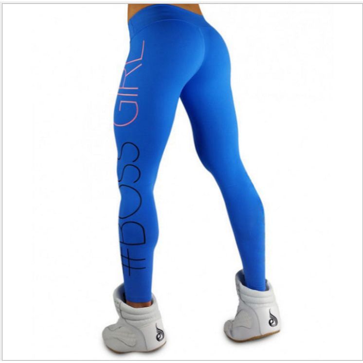 New Yoga Pants Trendy Slim Leggings BO SS GIRL Printed Sweatpants Skinny Sweatpants - Jointcorp