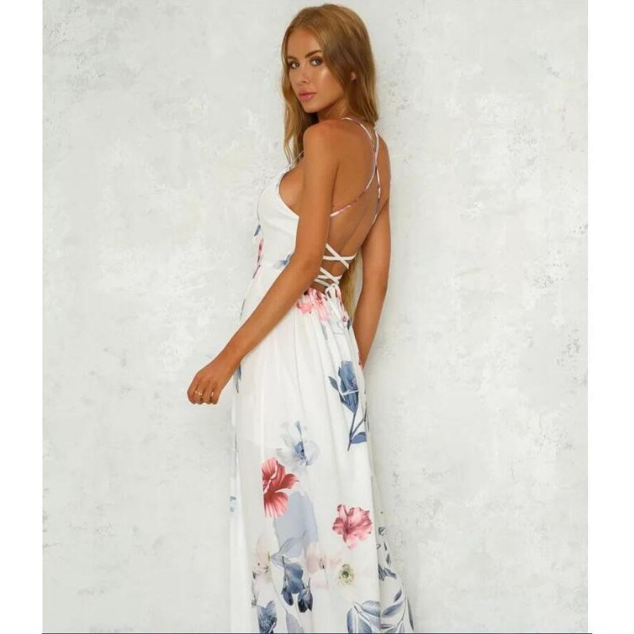 European And American Long Skirts, Printed Big Dresses, Foreign Trade Women'S Clothing - Jointcorp