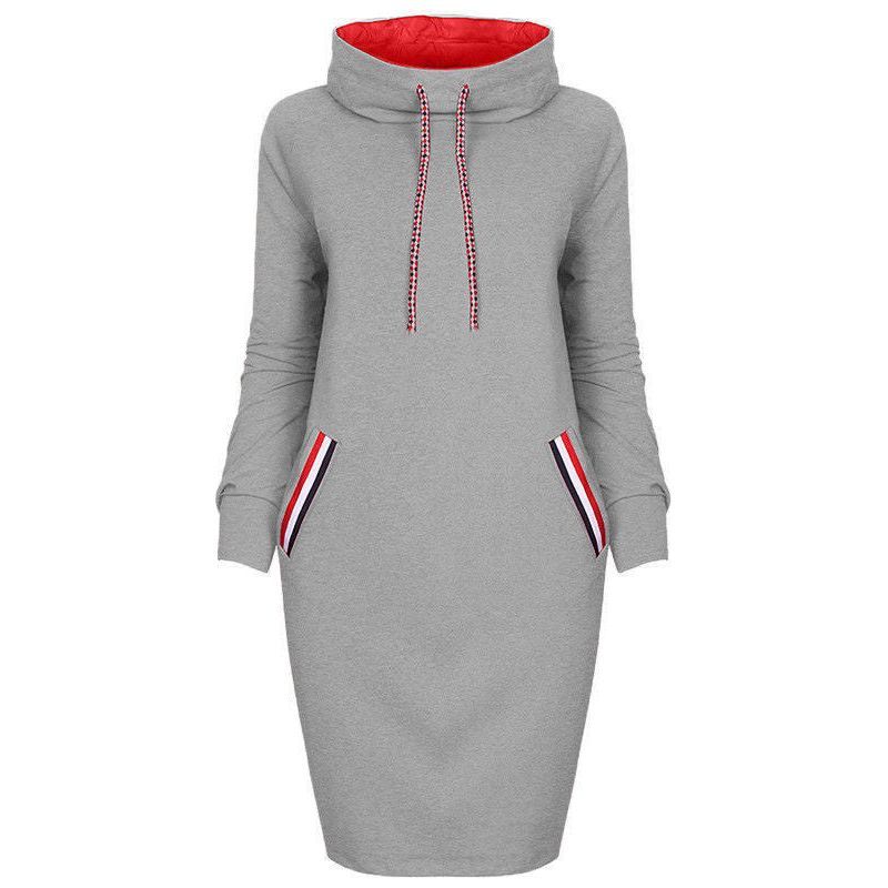 Ladies Winter Hooded Dresses Women Dress - Jointcorp