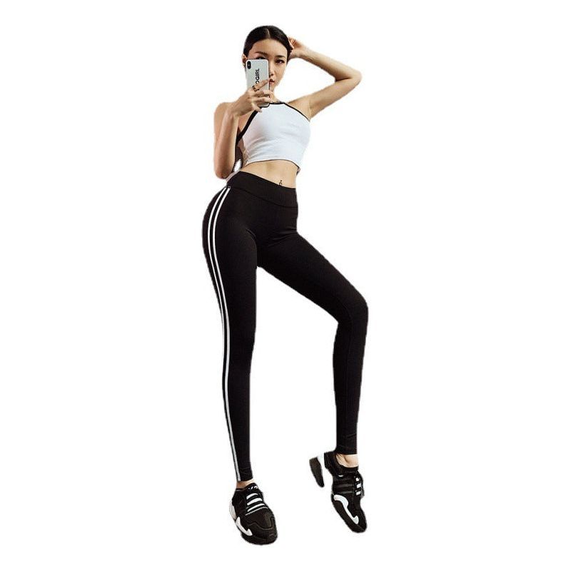 Yoga Pants Hip High Waist Leggings Sweat-Absorbent Quick-Drying Sports Pants Women'S Pants - Jointcorp