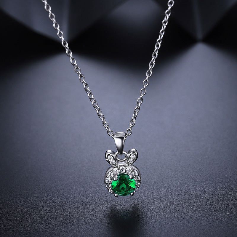 Necklace Personality Fashion Nurturing Emerald Clavicle Chain - Jointcorp