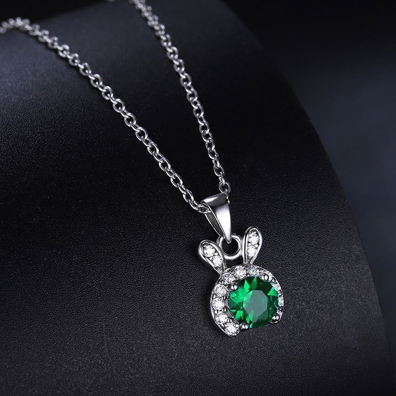 Necklace Personality Fashion Nurturing Emerald Clavicle Chain - Jointcorp