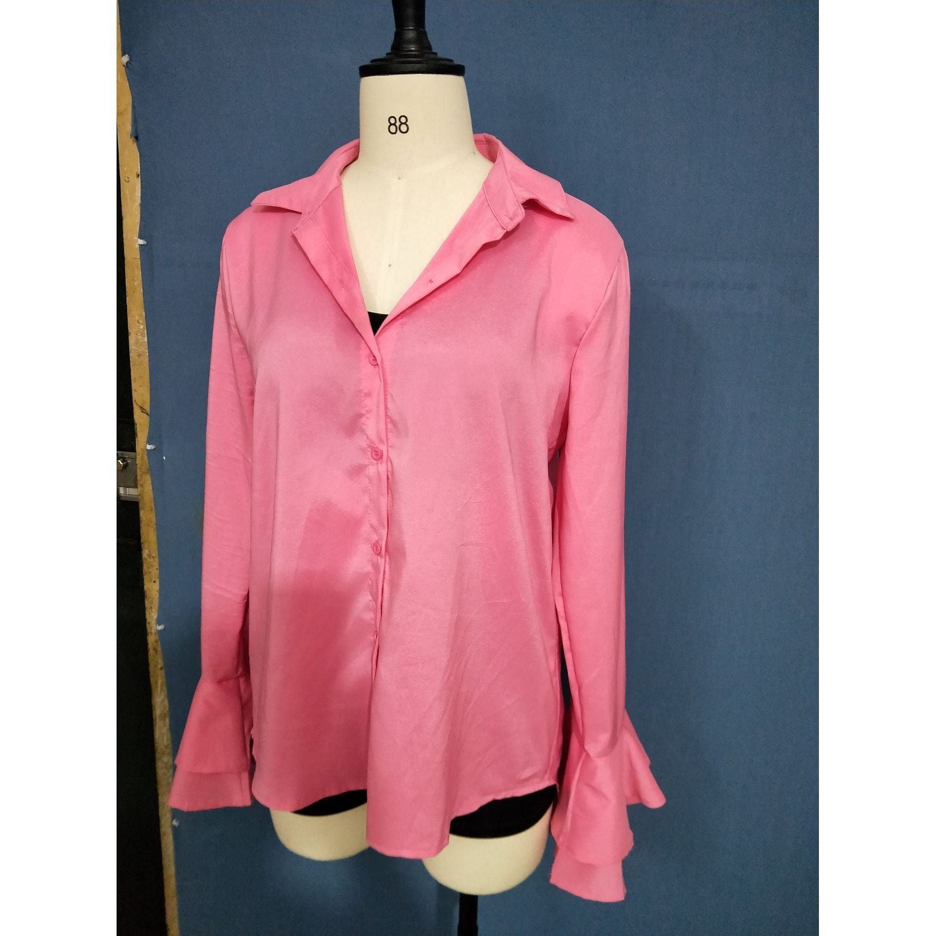 Autumn Cross-border Exclusively For Women Chiffon Casual Long-sleeved Shirt Tops